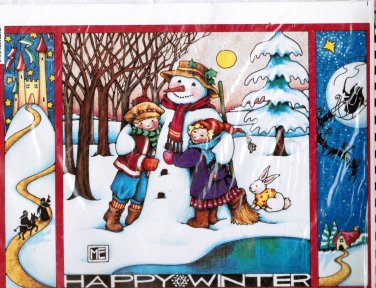 Daisy Kingdom Mary Engelbreit Iron on Transfer 6536 Happy Winter