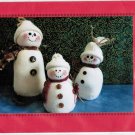 Sock Snowman by Connie Spurlock Pattern Instructions