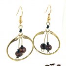 Product ID: 1     Brass Loop Earrings W/ Seeds