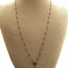 2.30cts Natural Untreated Black Diamond Cut Steel Sterling Silver Antique Style