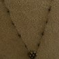 2.30cts Natural Untreated Black Diamond Cut Steel Sterling Silver Antique Style