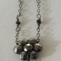 2.30cts Natural Untreated Black Diamond Cut Steel Sterling Silver Antique Style