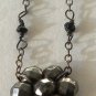 2.30cts Natural Untreated Black Diamond Cut Steel Sterling Silver Antique Style