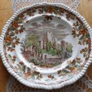 Antique 1867 English W T Copeland & Son Acorn Castle Plate Dish