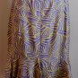 Marc Jacobs Yellow Purple Silk Runway Skirt sz 10 M