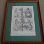 Pair 1899 LE MONITEUR DE LA MODE Paris Children Fashion Etching Print Framed