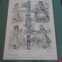 Pair 1899 LE MONITEUR DE LA MODE Paris Children Fashion Etching Print Framed