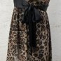 ABS Animal Print Dress by Allen Schwartz Cocktail Costume sz 6 New