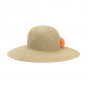 $125 Italian DANIELE MEUCCI Natural Straw Pom Pom Hat Made in Italy