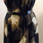 DANA BUCHMAN Black Brown Jersey Crochet Dress L New