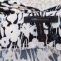 BCBG MAX AZRIA Black White Floral Empire Waist Dress sz S New