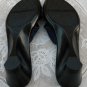 Italian CONNIE Blue Wedge Shoes Slides with Buckle 10 Italy New