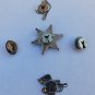 5 Vintage Southwestern Style Silver Button Covers Sheriff Hat Saddle Concho