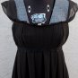 Vera Wang Chocolate Dark Brown Empire Cocktail Chiffon Dress S M New