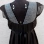 Vera Wang Chocolate Dark Brown Empire Cocktail Chiffon Dress S M New
