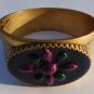 Nicole Miller New York Gold Plated Brass Enamel Cuff Bracelet