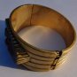 Nicole Miller New York Gold Plated Brass Enamel Cuff Bracelet