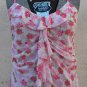 French Luna Paris Floral Flowers Summer Chiffon Dress M L France New