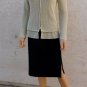 ST.JOHN Cardigan Sweater Beige Cotton Wool Silk Metallic sz P S M