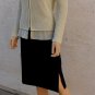 ST.JOHN Cardigan Sweater Beige Cotton Wool Silk Metallic sz P S M