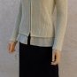 ST.JOHN Cardigan Sweater Beige Cotton Wool Silk Metallic sz P S M