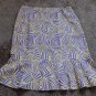 Marc Jacobs Skirt Yellow Purple Silk Runway sz 10 M