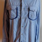 English Laundry Shirt Blaque Label Blue Plaid M New