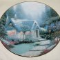 Thomas Kinkade Plates Two Knowles Cedar Nook & Candlelit Cottage 1991