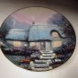 Thomas Kinkade Plates Two Knowles Cedar Nook & Candlelit Cottage 1991
