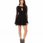 FREE PEOPLE Dress Little Short Black Lace Hey Hole Neckline XS New