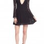 FREE PEOPLE Dress Little Short Black Lace Hey Hole Neckline XS New