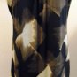 DANA BUCHMAN Dress Black Brown Jersey Crochet L New