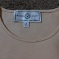 ST.JOHN SPORT T-Shirt Marie Gray Beige Top Palm Embroidery Monkey Charm S