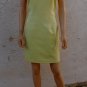 CYNTHIA STEFFE Yellow Jersey Dress 60s Style Stretchy sz M 6 8