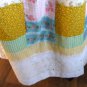 Vintage Long Skirt Country Peasant Bohemian Cotton Eyelet Lace sz S M Handmade