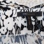 BCBG Dress MAX AZRIA Black White Floral Empire Waist sz S New