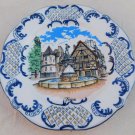 Vintage French Porcelain Plate NEM FRANCE DECORE MAIN Dijon Porcelain Plaque