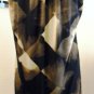 DANA BUCHMAN Dress L Black Brown Jersey Crochet New