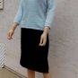 PIERRE CARDIN Pullover 50s Style Baby Blue Sequined Angora M New w/Tag