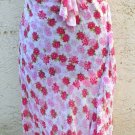 French Dress Luna Paris Floral Flowers Summer Chiffon M L France New