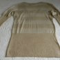 Vintage Metallic Gold Pullover Sweater Top L New