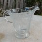 Vintage FOSTORIA Etching Glass Footed Creamer Sugar Bowl Vase Set of 3