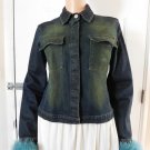Italian MONTENAPOLEONE Denim Jacket Fur Trim Milan Italy 44 M