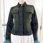 Italian MONTENAPOLEONE Denim Jacket Fur Trim Milan Italy 44 M