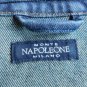 Italian MONTENAPOLEONE Denim Jacket Fur Trim Milan Italy 44 M