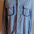 English Laundry Blue Shirt Blaque Label Plaid M New