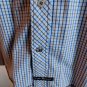 English Laundry Blue Shirt Blaque Label Plaid M New