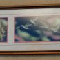 Sharon Wald Original Scratchboard ART Print Signed Hummingbird Vintage