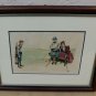 Charles Dana Gibson Is a Caddy Always Necessary Golf ART Print 1887 Framed