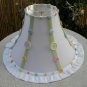 Table Lamp Shade Buttons White Green Yellow Pink